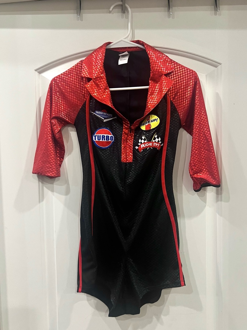 Dreamgirl Race Car Driver Costume Women's XS Zip Romper Racer Halloween